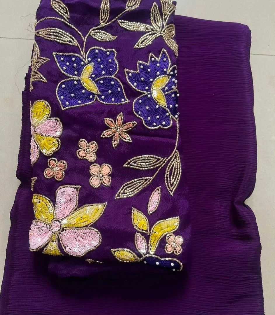 Ynf soft chinon RIN104 APE153 Sarees Wedding Collections Festive Collections Wholesale Designer Sarees Hand Work Sarees Wedding Outfits Manufacturer