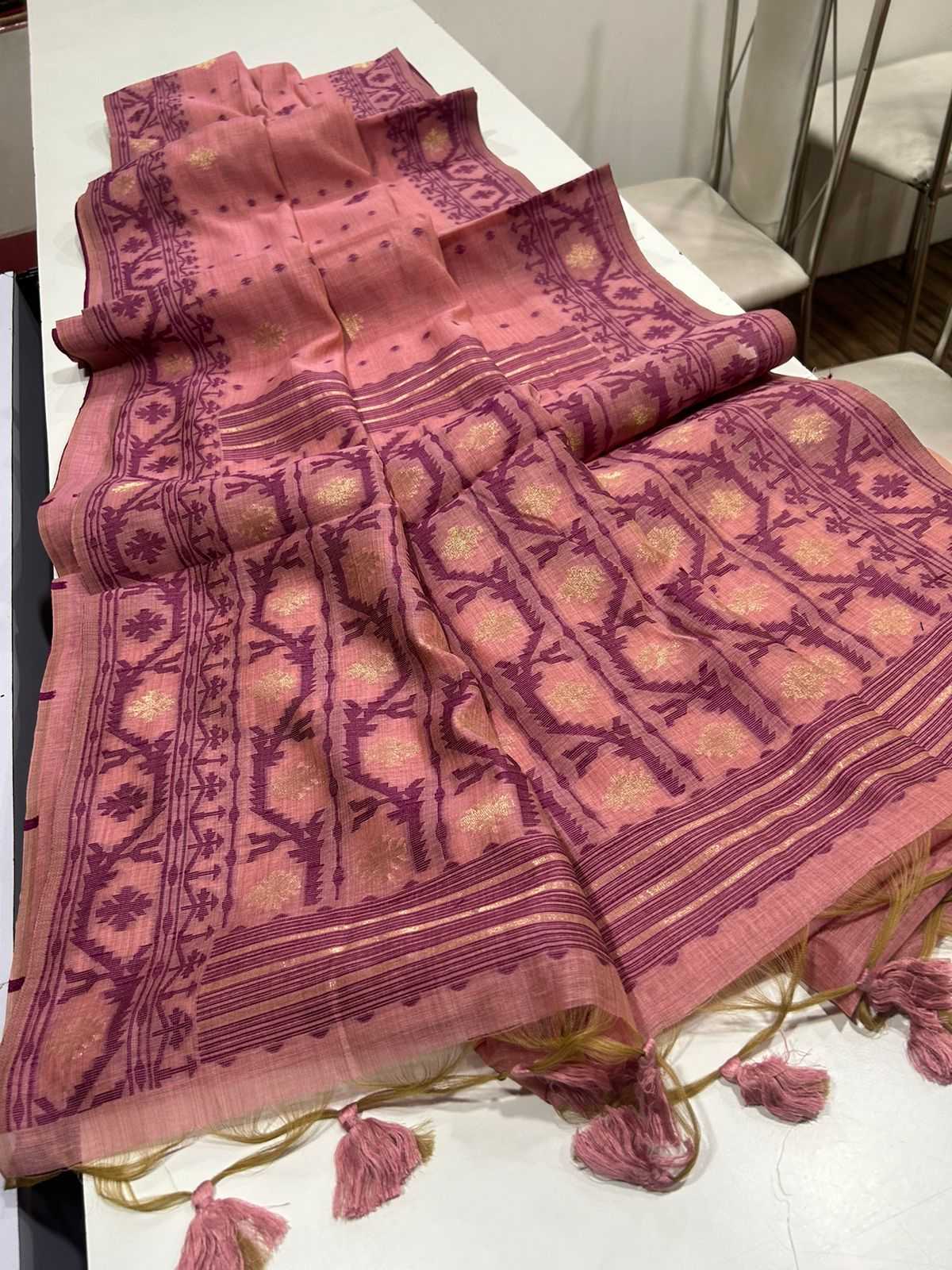 Ynf Soft Cotton KESH165 MUGA COTTON JAMDANI 5 Sarees Wholesale Designer Sarees Butta Sarees Cotton Sarees Manufacturer