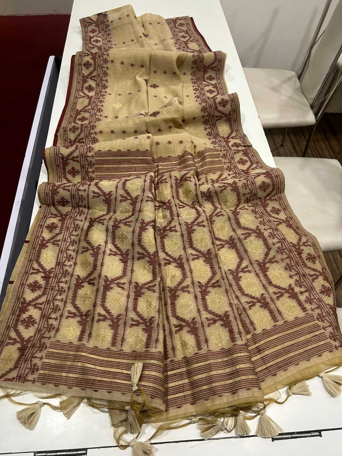 Ynf Soft Cotton KESH165 MUGA COTTON JAMDANI 5 Sarees Wholesale Designer Sarees Butta Sarees Cotton Sarees Manufacturer