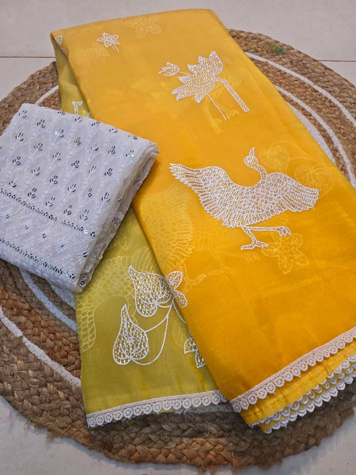 Ynf Soft Gold Crush KESH195 KRF31 Sarees Rakhi Collections Onam Sarees Wholesale Designer Sarees Work Sarees Chikan Sarees Manufacturer