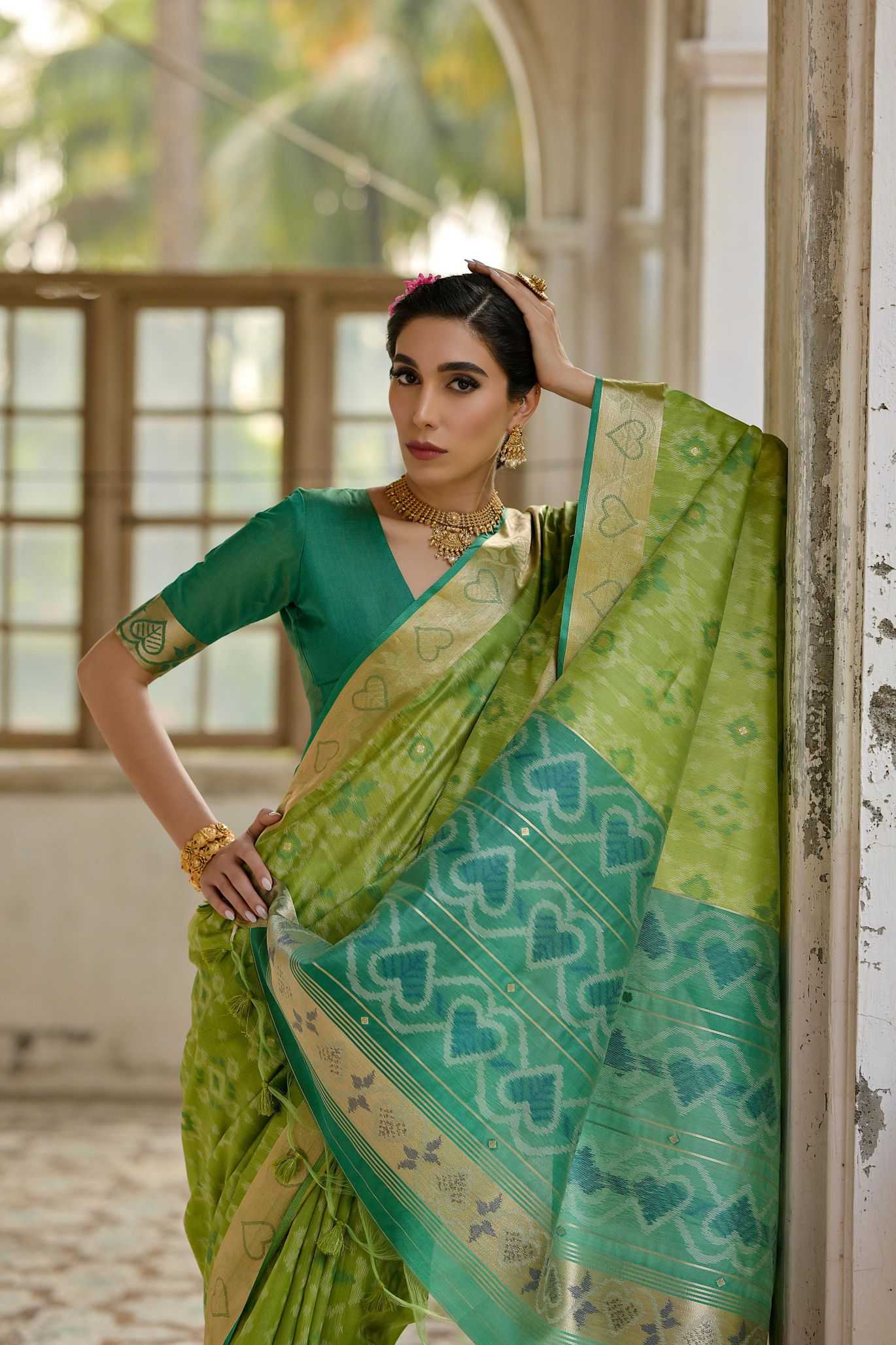 Ynf Soft Silk KESH165 SUNDARI IKKAT Silk Sarees Wholesale Soft Silk Sarees Ikkat Silk Sarees Zari Border Silk Sarees Manufacturer