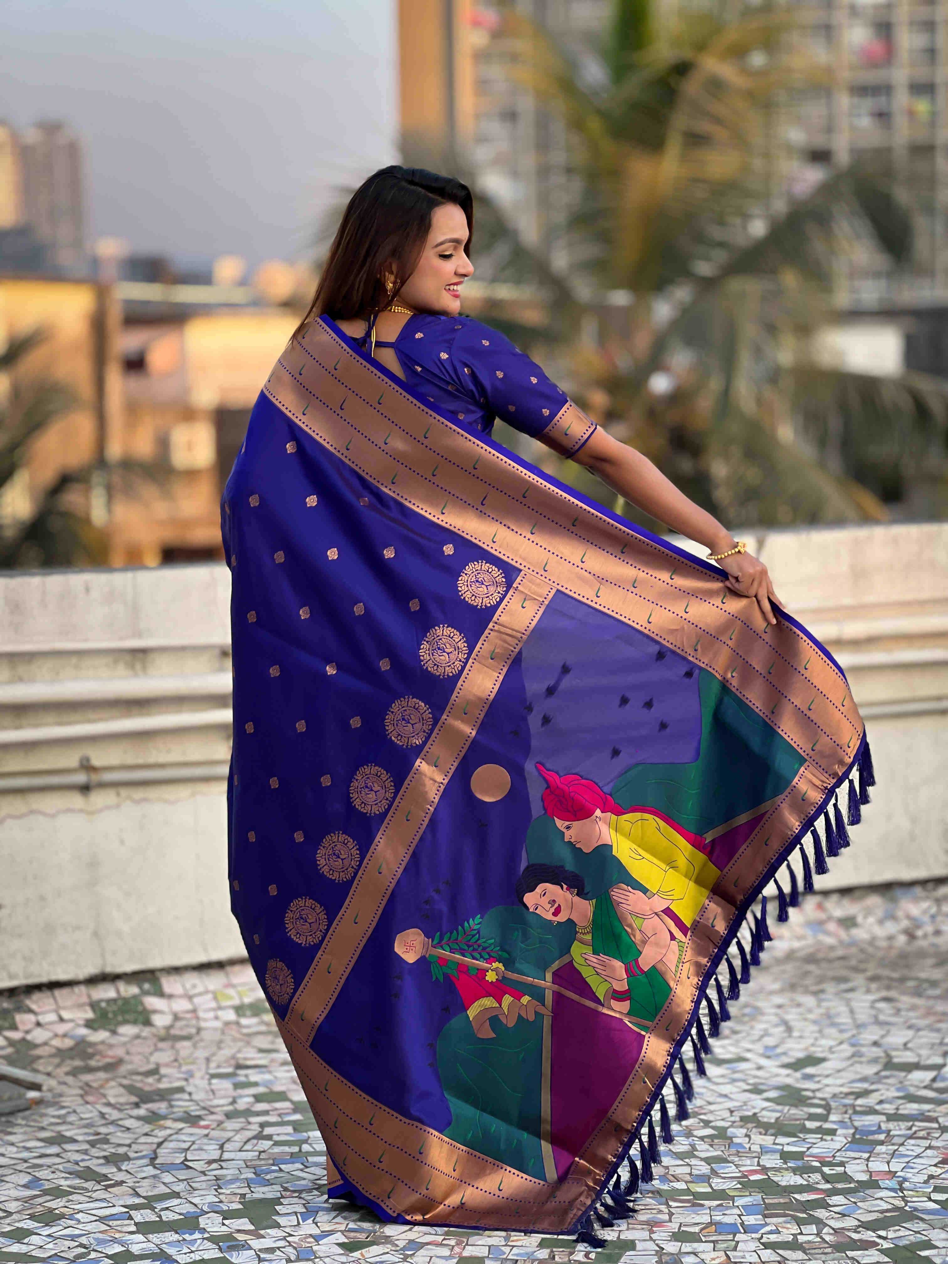 Ynf Soft Silk RIN116 GUDI PADWA Silk Sarees Wedding Collections Festive Collections Wholesale Paithani Sarees Soft Silk Sarees Designer Silk Sarees Manufacturer