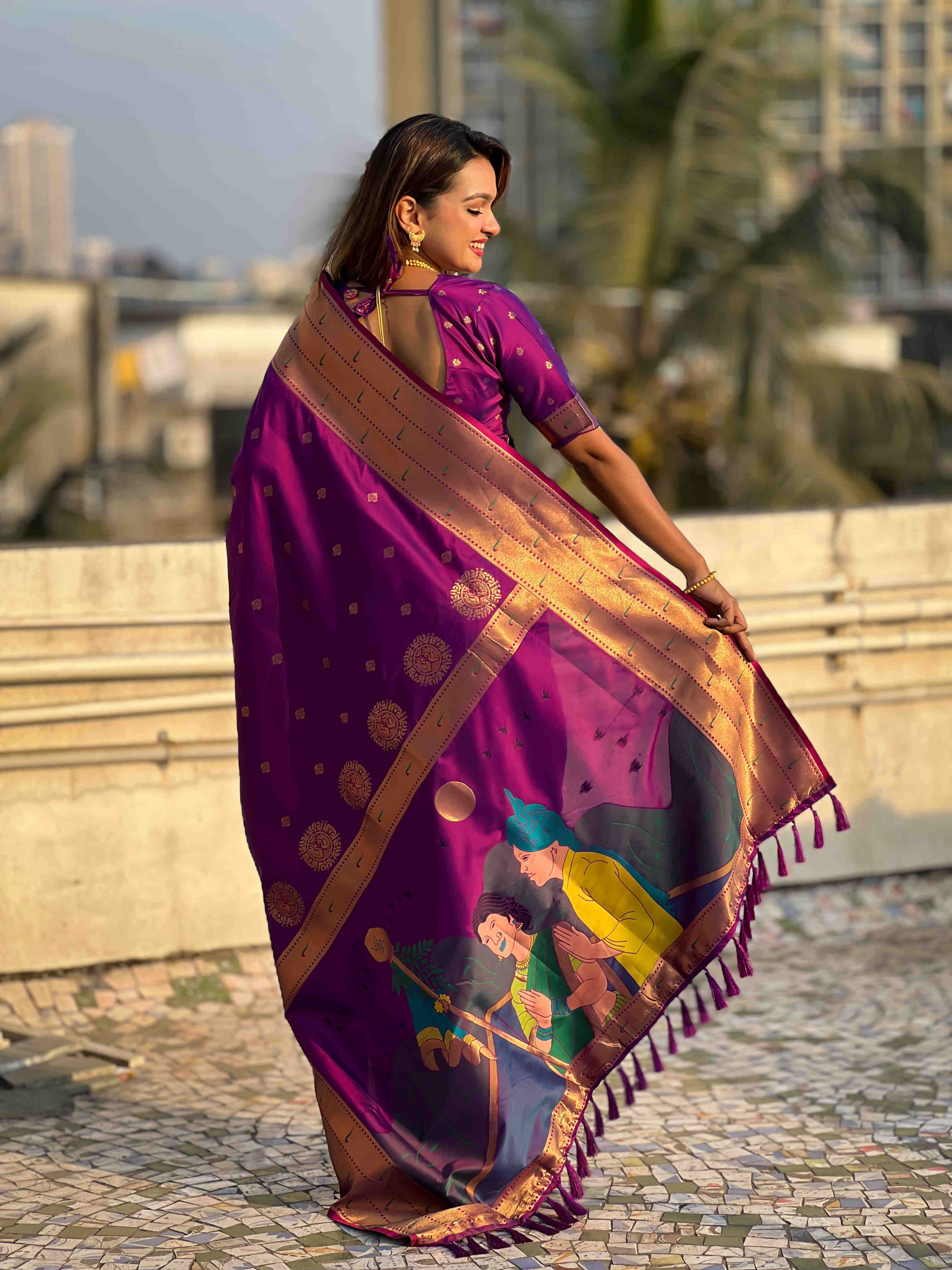 Ynf Soft Silk RIN116 GUDI PADWA Silk Sarees Wedding Collections Festive Collections Wholesale Paithani Sarees Soft Silk Sarees Designer Silk Sarees Manufacturer