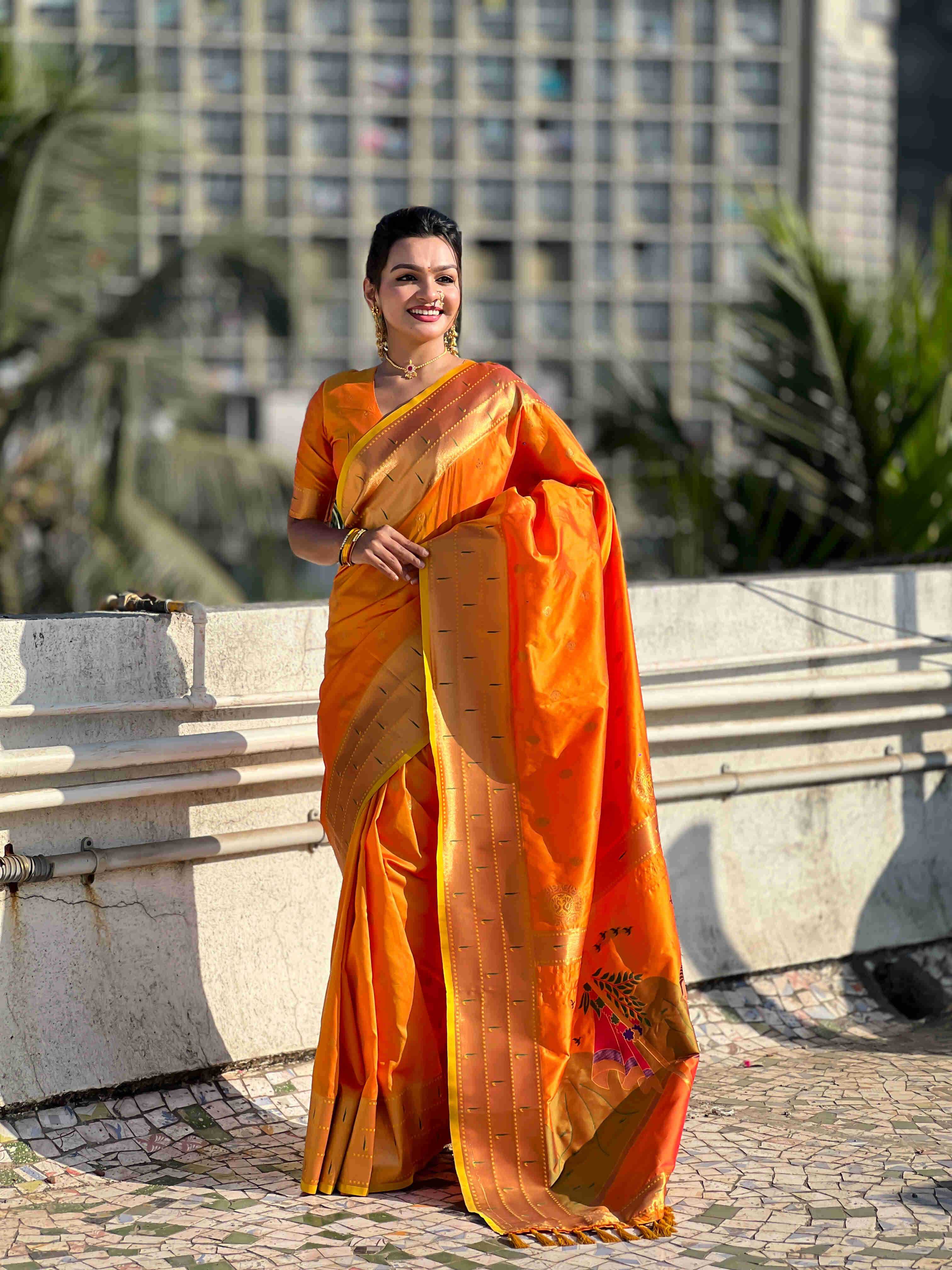 Ynf Soft Silk RIN116 GUDI PADWA Silk Sarees Wedding Collections Festive Collections Wholesale Paithani Sarees Soft Silk Sarees Designer Silk Sarees Manufacturer