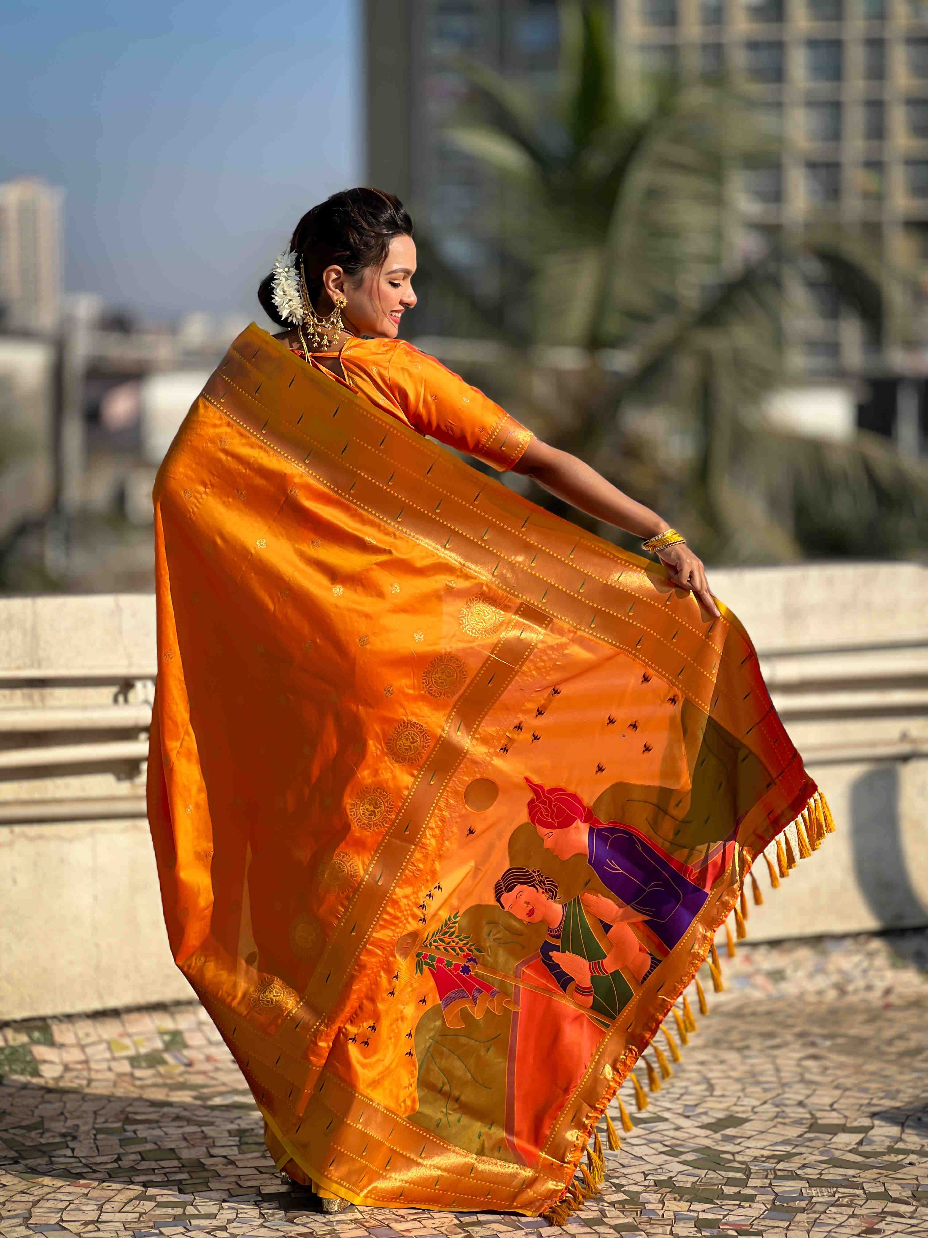 Ynf Soft Silk RIN116 GUDI PADWA Silk Sarees Wedding Collections Festive Collections Wholesale Paithani Sarees Soft Silk Sarees Designer Silk Sarees Manufacturer