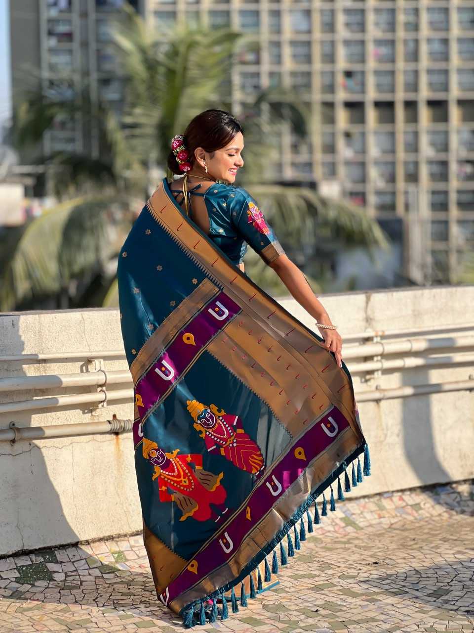 Ynf Soft Silk RIN116 REW58 Silk Sarees Wholesale Paithani Sarees Soft Silk Sarees Brocade Sarees Manufacturer