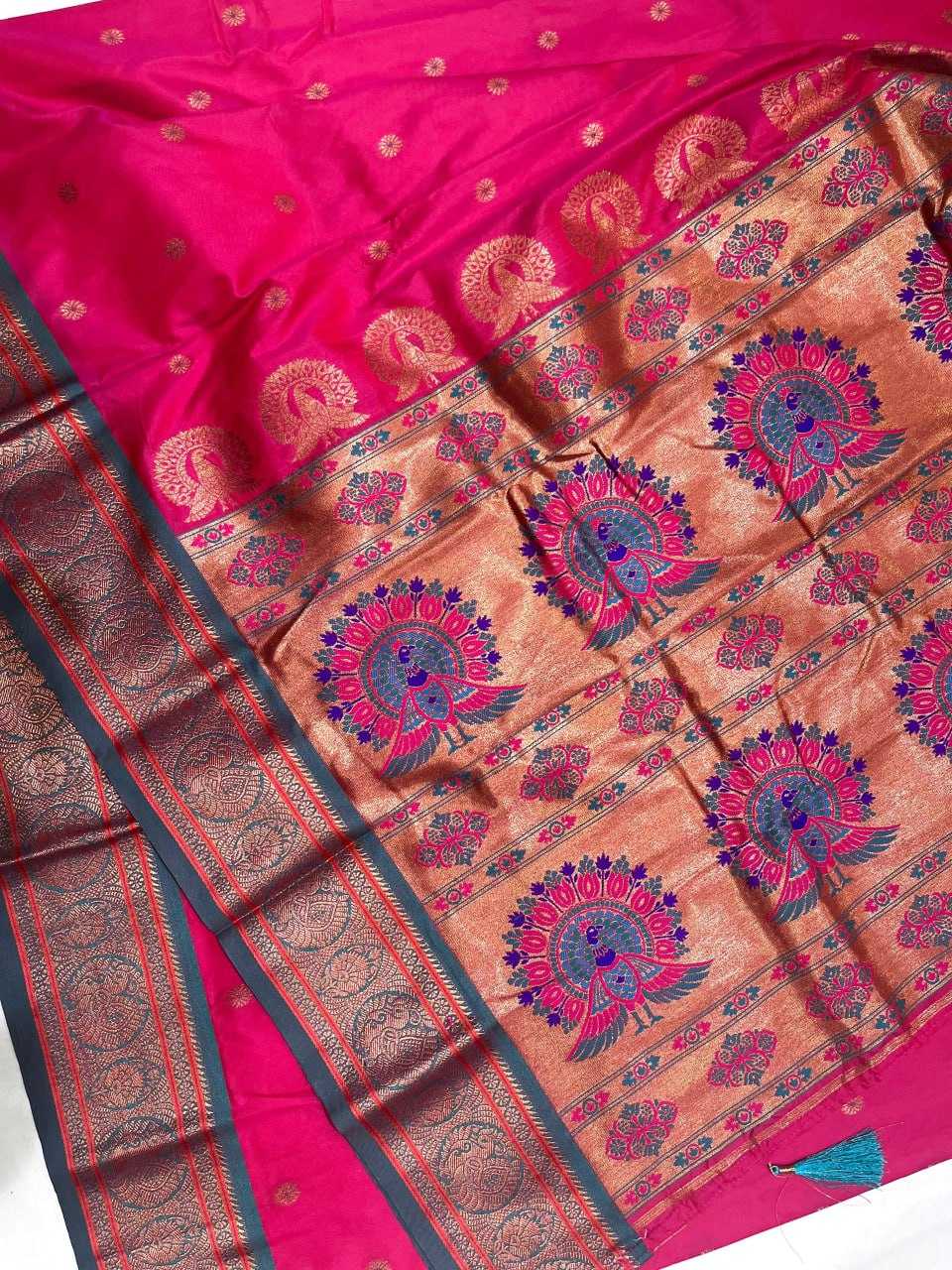 Ynf Soft Silk RIN116 REW61 Silk Sarees Wholesale Paithani Sarees Soft Silk Sarees Brocade Sarees Manufacturer