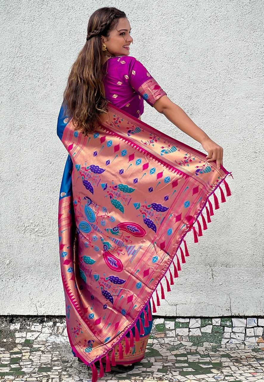 Ynf Soft Silk RIN116 REW76 Silk Sarees Wholesale Paithani Sarees Soft Silk Sarees Brocade Sarees Manufacturer