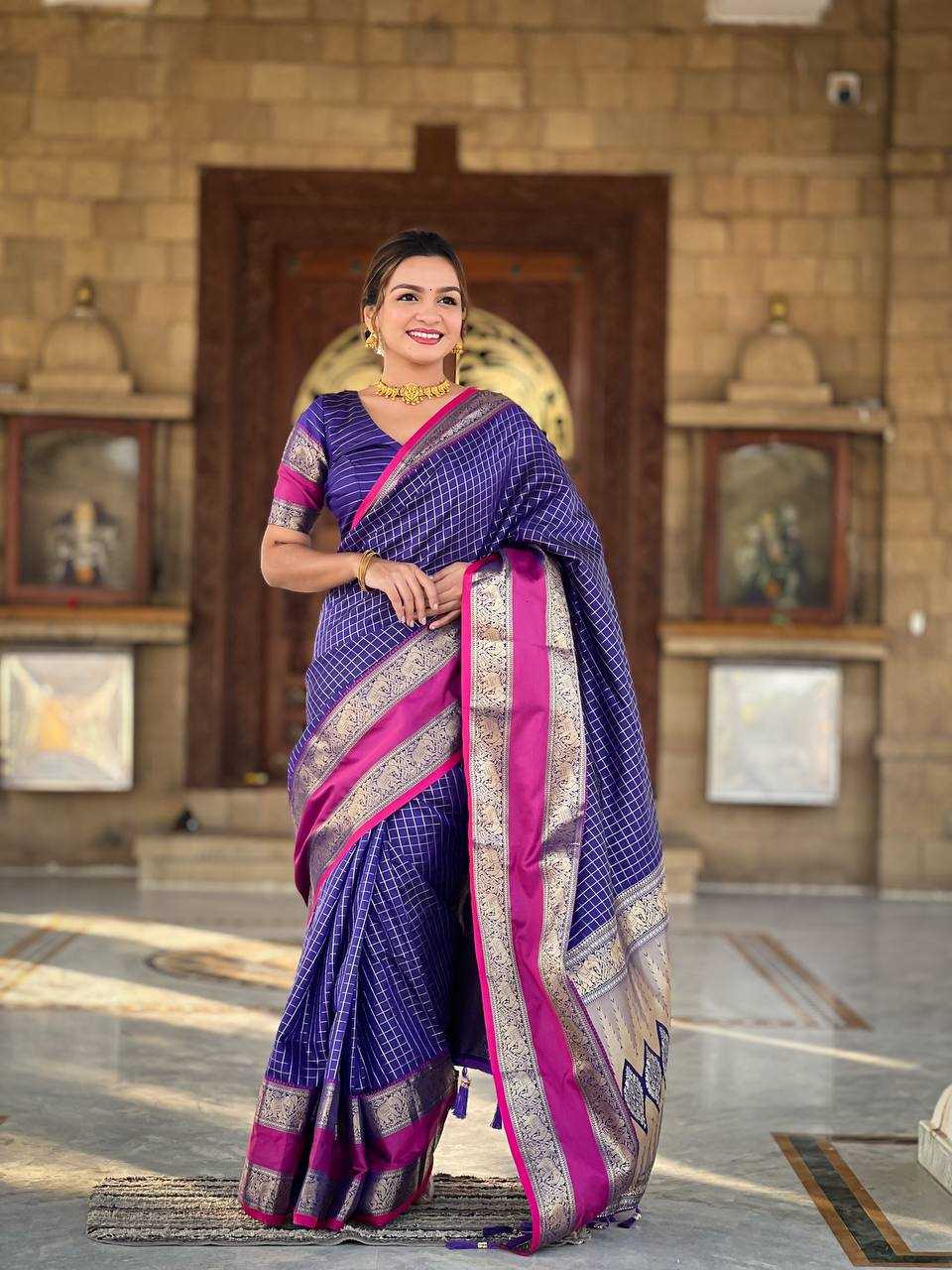 Ynf Soft Silk RIN150 Nx-235 Silk Sarees Wholesale Heavy Silk Sarees Soft Silk Sarees Zari Border Silk Sarees Manufacturer