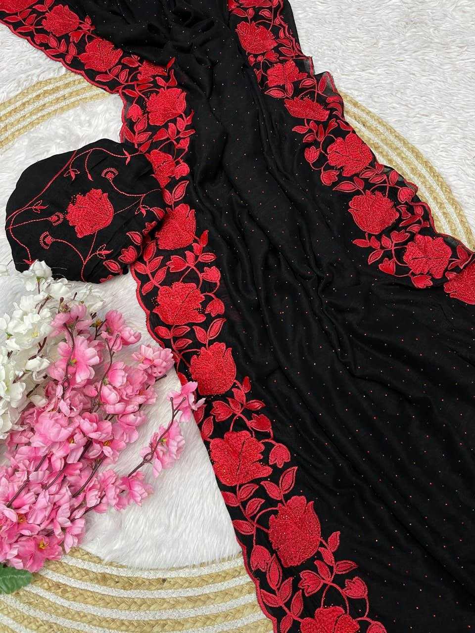 Ynf Soft Vichitra RIN143 521 Sarees Wedding Collections Festive Collections Wholesale Ladies Sarees Embroidered Sarees Sarees With Blouse Manufacturer