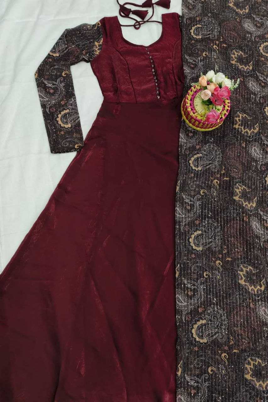 Ynf Space Silk KESH432 2511 Gowns Wholesale Fancy Gowns Designer Gowns Silk Gowns Manufacturer