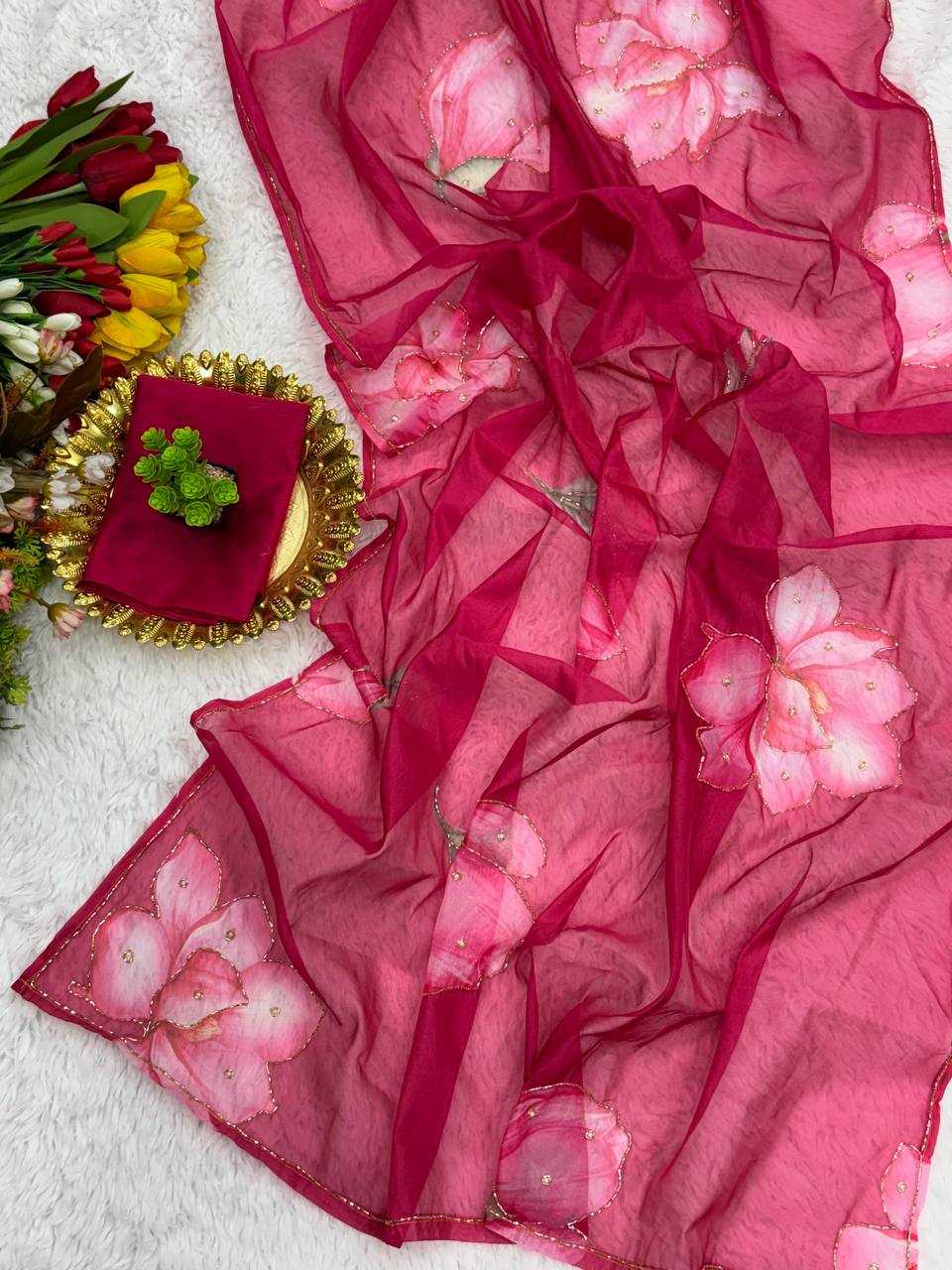 Ynf Tabby Silk KESH162 VRT02 Sarees Wholesale Designer Sarees Fancy Sarees Cutwork Saree Manufacturer