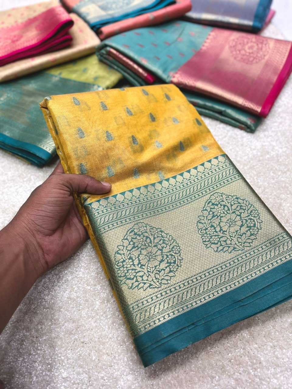 Ynf Tissue RIN116 MEXICAN - 1 Sarees Wholesale Kanchipuram Sarees Traditional Sarees Zari Sarees Manufacturer