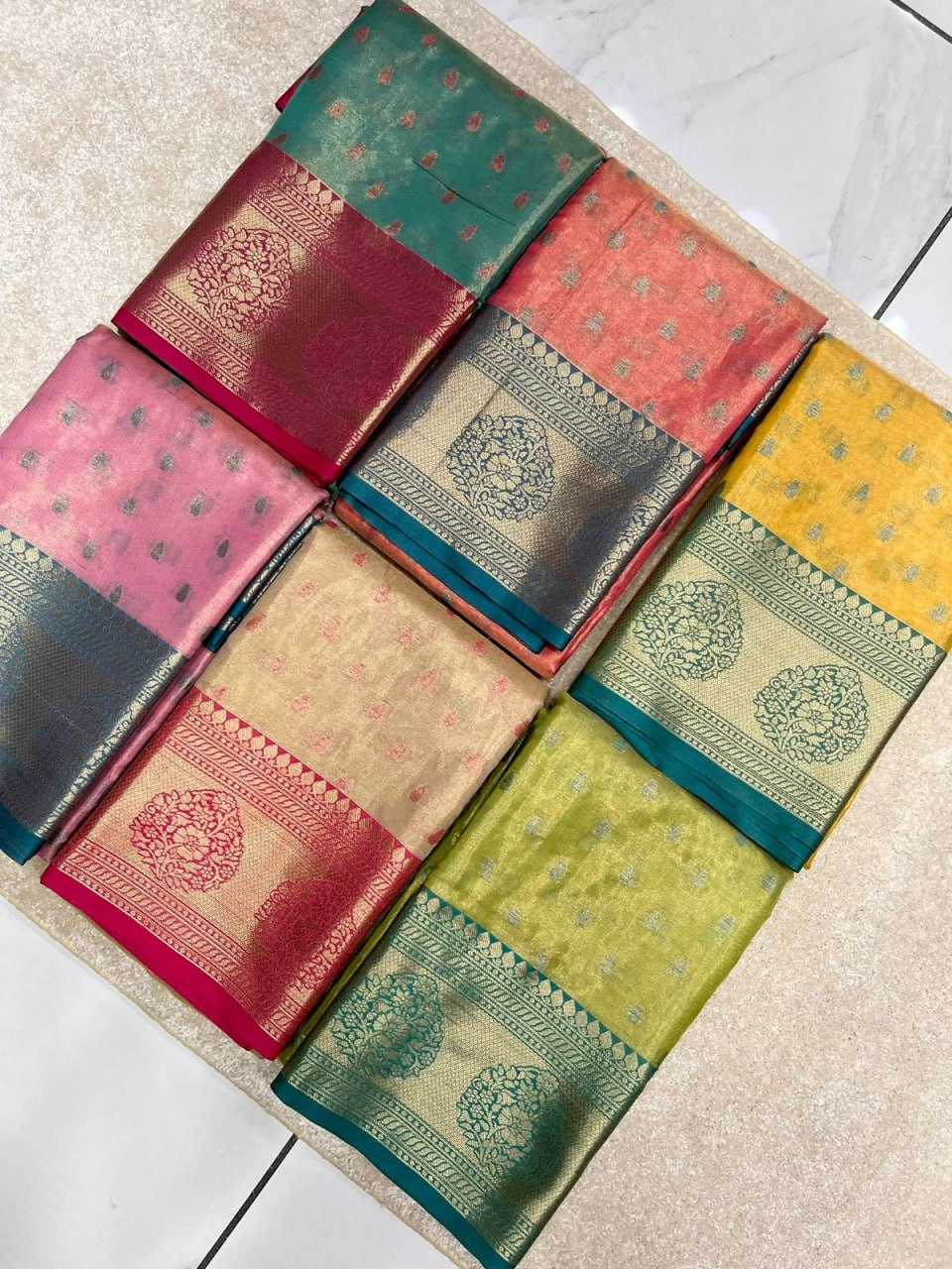 Ynf Tissue RIN116 MEXICAN - 1 Sarees Wholesale Kanchipuram Sarees Traditional Sarees Zari Sarees Manufacturer