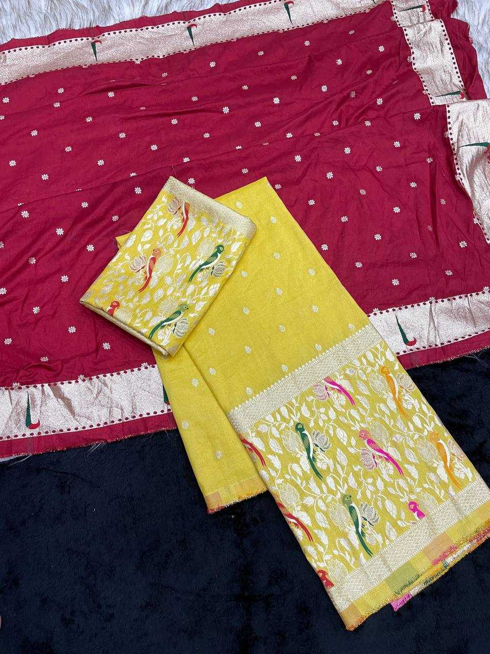 Ynf Tissue RIN124 Tissue Paithani Half saree Sarees Diwali Collections Festive Collections Wholesale Half Sarees Jacquard Saree Festive Sarees Manufacturer