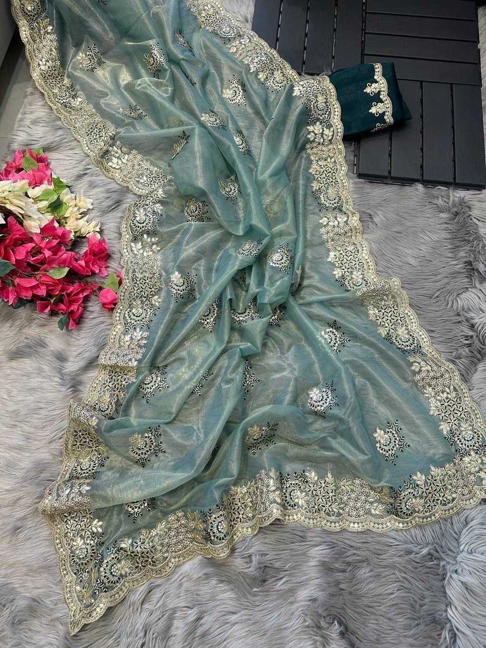 Ynf Tissue Silk KESH106 shravani Sarees Silk Sarees Festive Collections Wholesale Fancy Sarees Tissue Silk Saree Embroidered Sarees Manufacturer