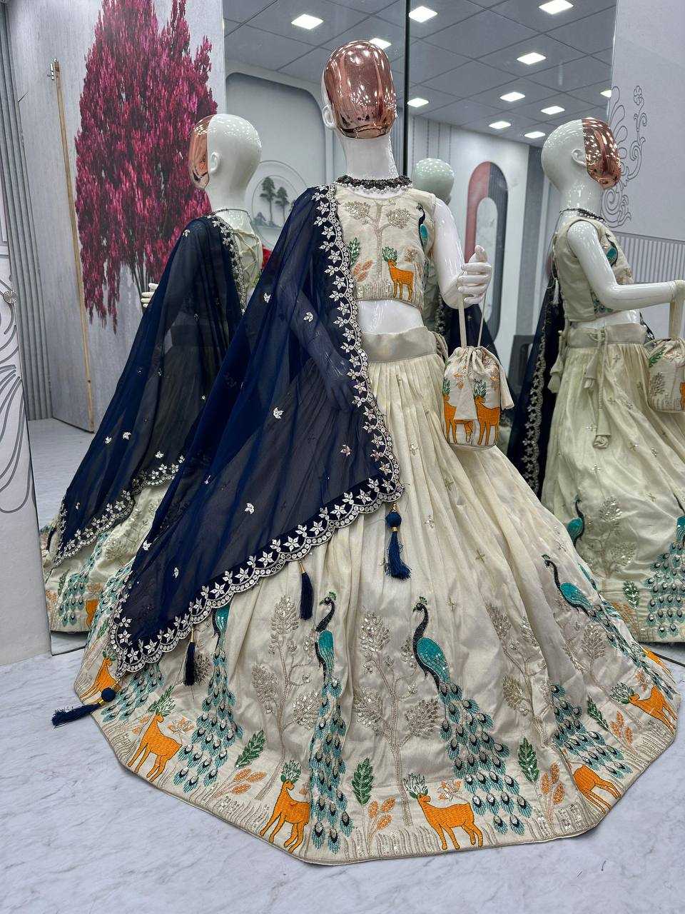 Ynf Tissue Silk KESH119 480 Kids Wear Wholesale Kids Lehenga Embroidered Frock Kids Designer Frock Manufacturer