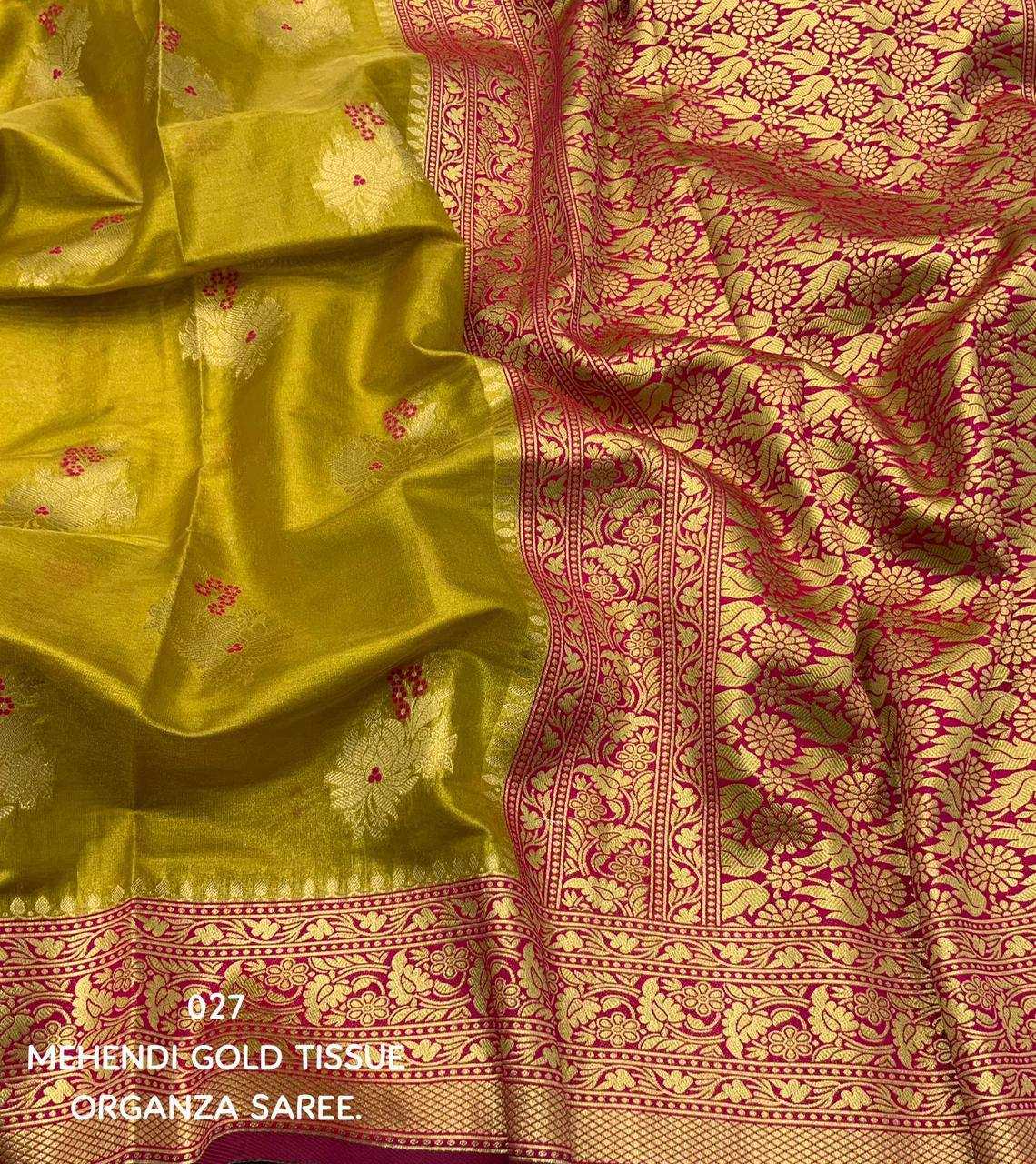 Ynf Tissue Silk KESH433 027 Sarees Wholesale Designer Sarees Tissue Silk Saree Festive Sarees Manufacturer