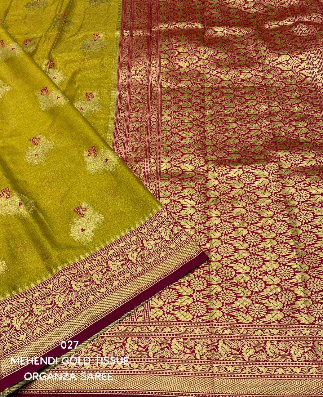 Ynf Tissue Silk KESH433 027 Sarees Wholesale Designer Sarees Tissue Silk Saree Festive Sarees Manufacturer