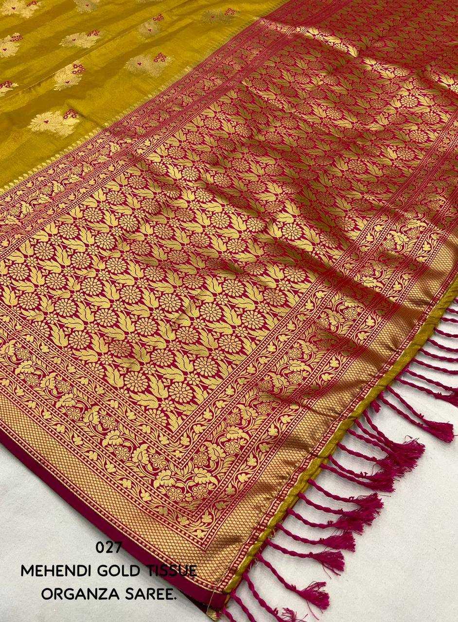 Ynf Tissue Silk KESH433 027 Sarees Wholesale Designer Sarees Tissue Silk Saree Festive Sarees Manufacturer