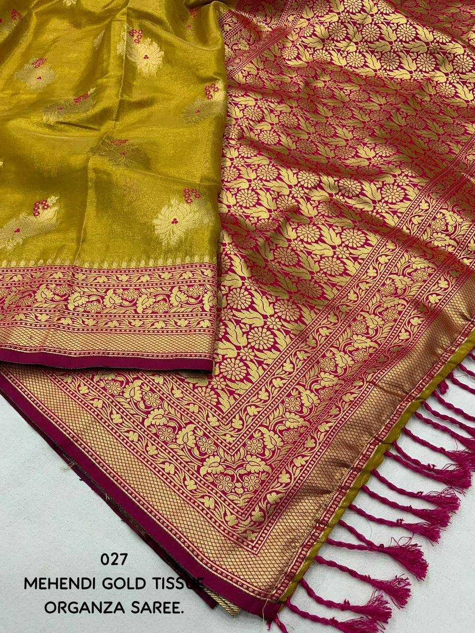 Ynf Tissue Silk KESH433 027 Sarees Wholesale Designer Sarees Tissue Silk Saree Festive Sarees Manufacturer