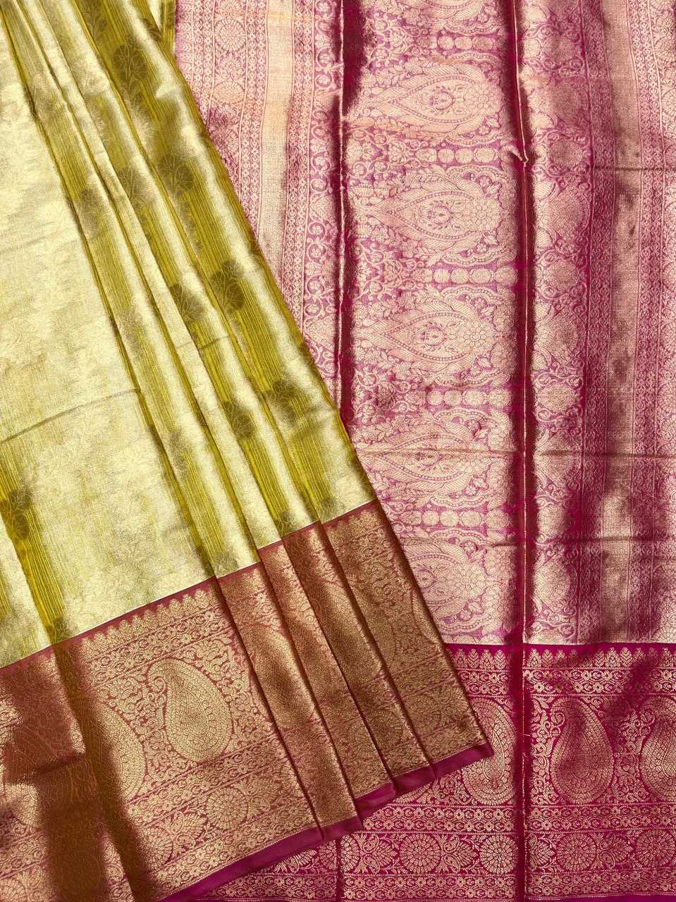 Ynf Tissue Silk RIN116 REW42 Silk Sarees Wholesale Kanjeevaram Sarees Tussar Silk Sarees Traditional Silk Sarees Manufacturer