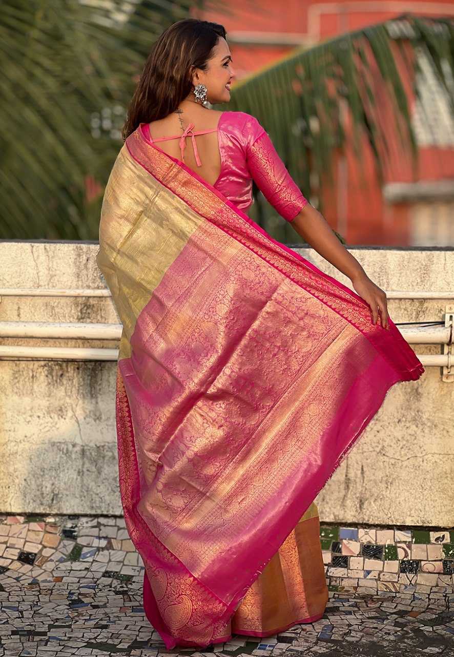 Ynf Tissue Silk RIN116 REW42 Silk Sarees Wholesale Kanjeevaram Sarees Tussar Silk Sarees Traditional Silk Sarees Manufacturer