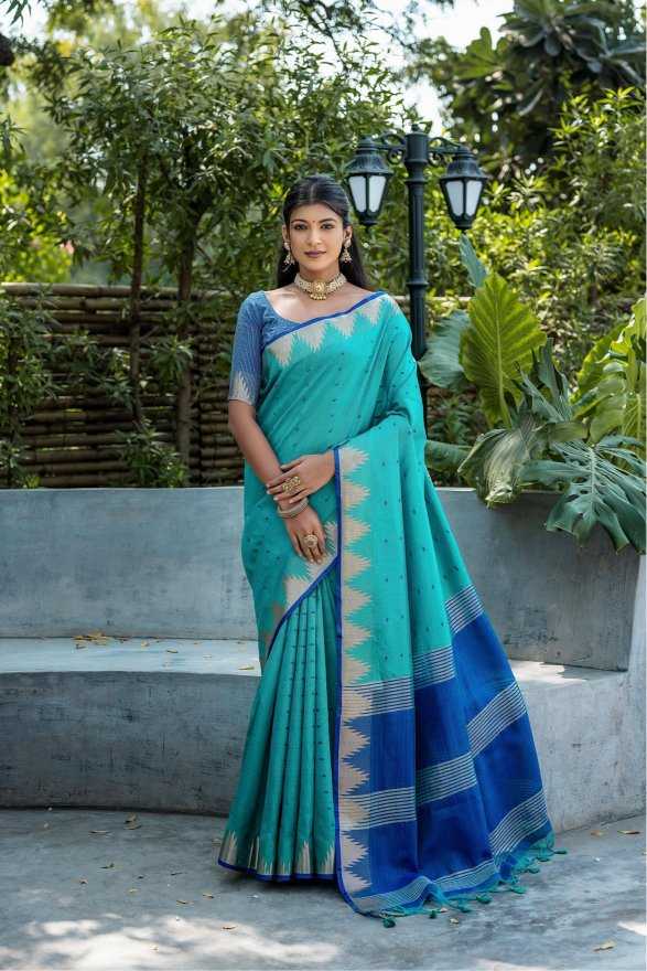 Ynf Tussar Silk KESH165 ELISHA PYRAMID Silk Sarees Wholesale Tussar Silk Sarees Traditional Silk Sarees Designer Silk Sarees Manufacturer