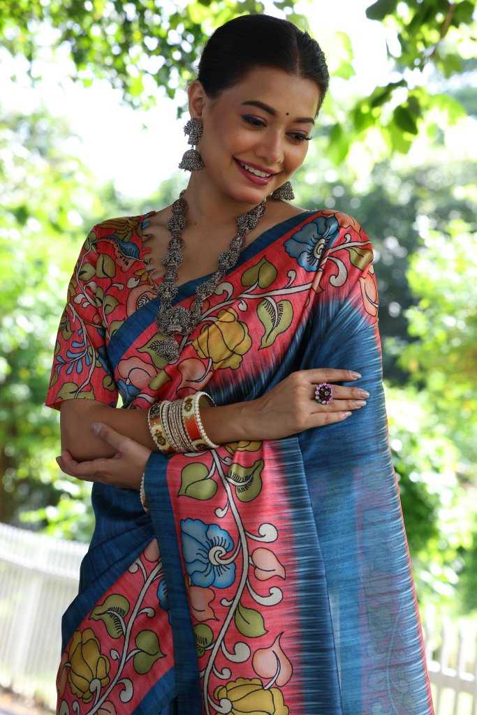 Ynf Tussar Silk KESH165 KAJAL LOTUS Silk Sarees Wholesale Soft Silk Sarees Tussar Silk Sarees Printed Silk Saree Manufacturer