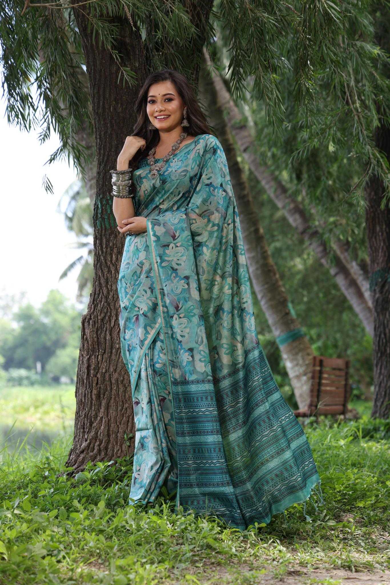 Ynf Tussar Silk KESH165 MONIKA PAN Silk Sarees Wholesale Soft Silk Sarees Tussar Silk Sarees Printed Silk Saree Manufacturer