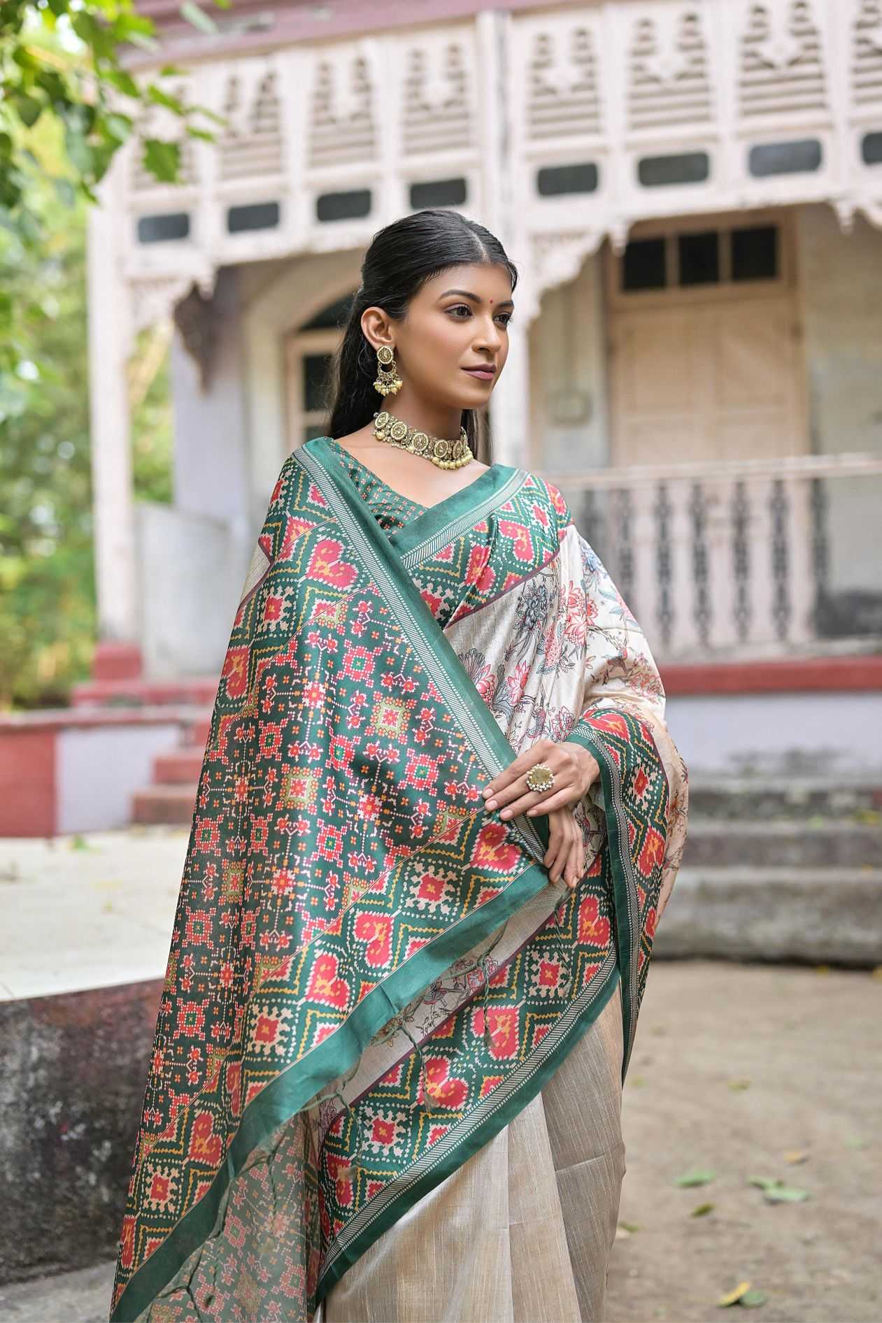 Ynf Tussar Silk KESH165 YOGITA PATOLA Silk Sarees Wholesale Soft Silk Sarees Tussar Silk Sarees Printed Silk Saree Manufacturer