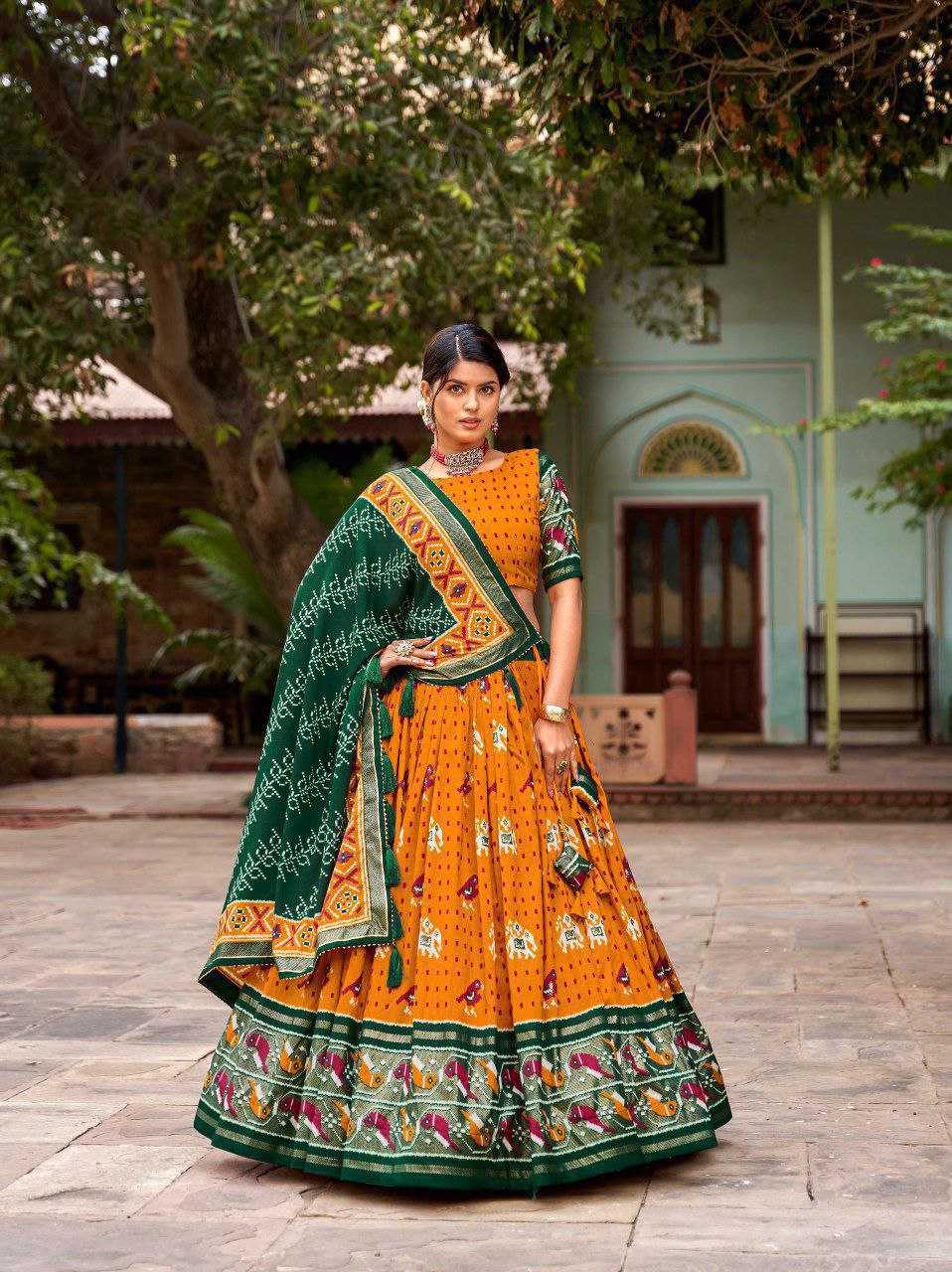 Ynf Tussar Silk KESH187 Panchi Lehengas Wholesale Silk Lehenga Wedding Lehenga Printed Lehenga Manufacturer