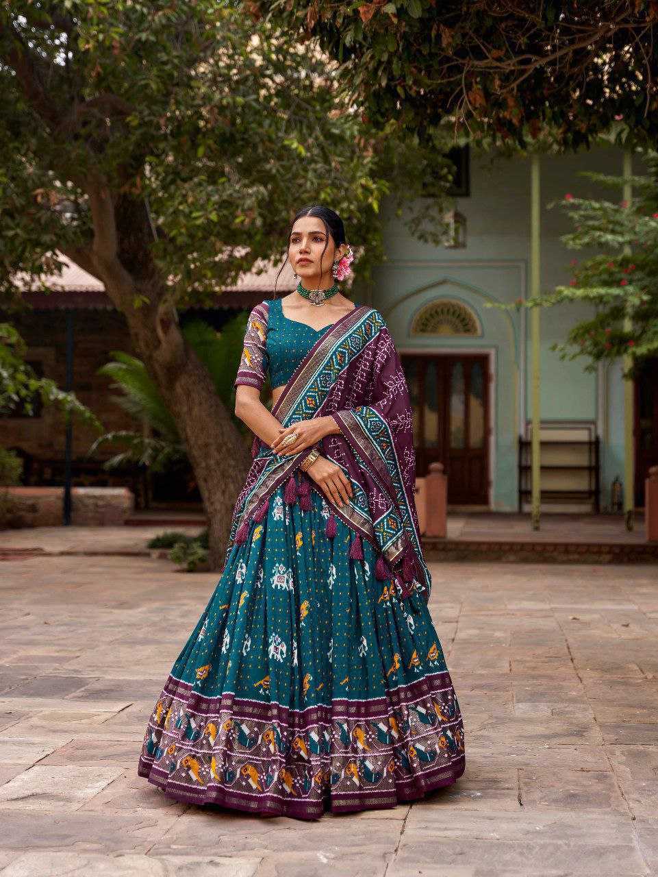 Ynf Tussar Silk KESH187 Panchi Lehengas Wholesale Silk Lehenga Wedding Lehenga Printed Lehenga Manufacturer