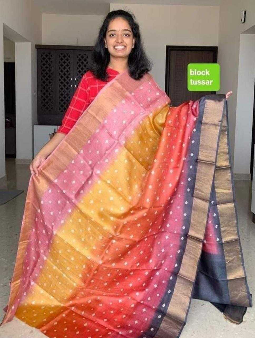 Ynf Tussar Silk KESH418 MKD39 Sarees Wedding Collections Festive Collections Wholesale Printed Sarees Kalamkari Sarees Tussar Sarees Manufacturer