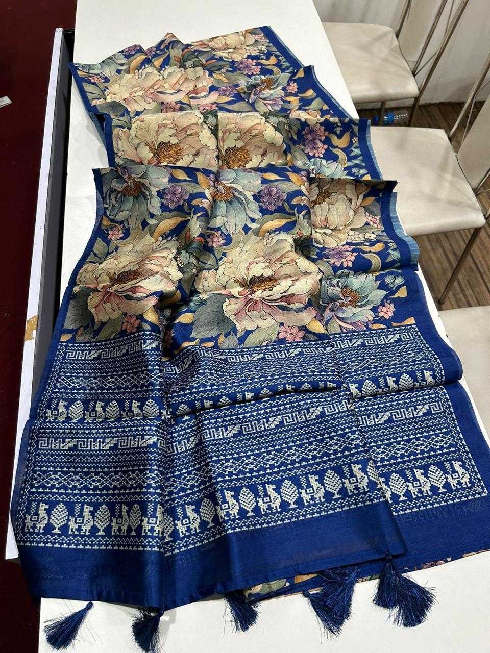 Ynf Tussar Silk RIN101 ANT62 Sarees Rakhi Collections Festive Collections Wholesale Printed Sarees Kalamkari Sarees Tussar Sarees Manufacturer