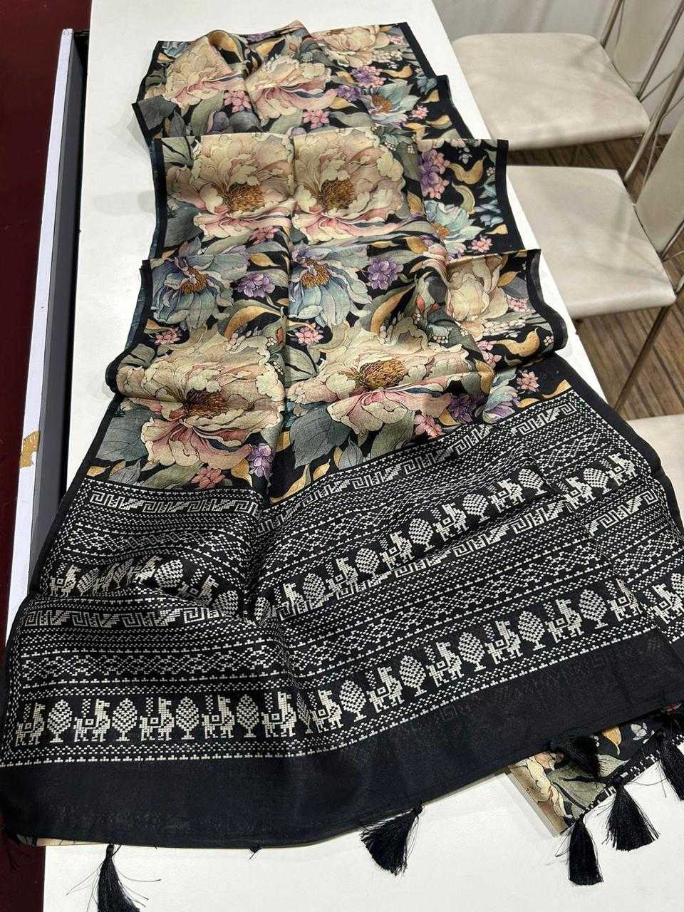 Ynf Tussar Silk RIN101 ANT62 Sarees Rakhi Collections Festive Collections Wholesale Printed Sarees Kalamkari Sarees Tussar Sarees Manufacturer