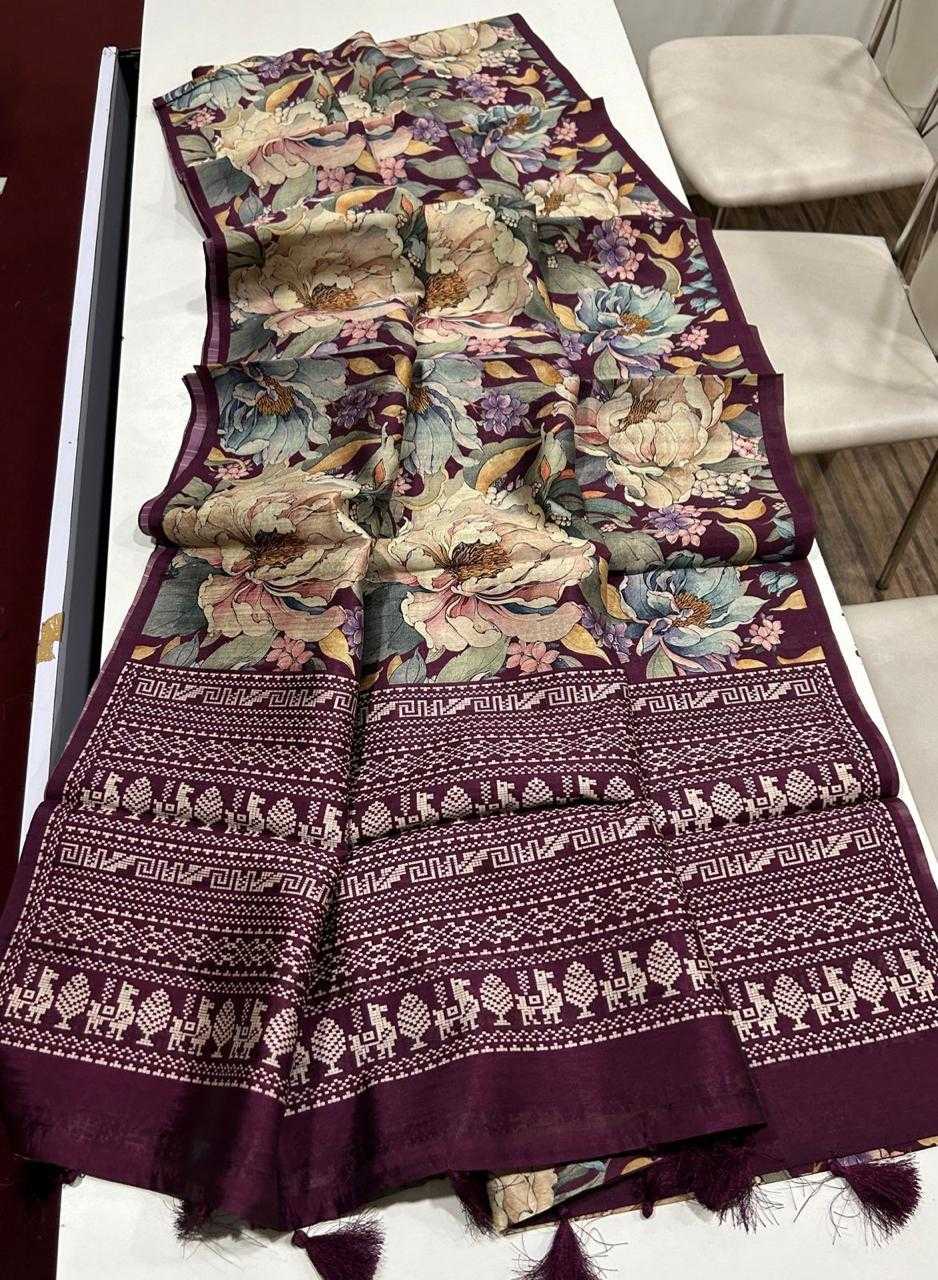 Ynf Tussar Silk RIN101 ANT62 Sarees Rakhi Collections Festive Collections Wholesale Printed Sarees Kalamkari Sarees Tussar Sarees Manufacturer