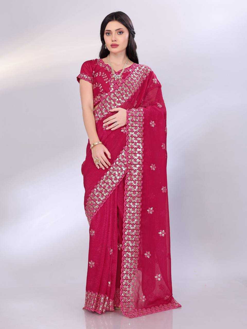 Ynf Tussar Silk RIN188 Canberry9 Sarees Silk Sarees Wedding Collections Festive Collections Wholesale Tussar Silk Sarees Printed Silk Saree Embroidered Silk Sarees Manufacturer