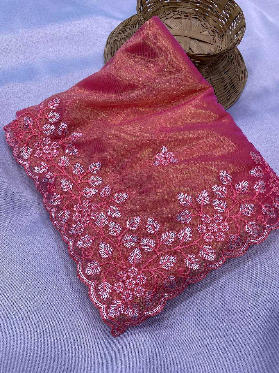 Ynf Twill Net RIN188 Maitry2 Sarees Sarees Wedding Collections Festive Collections Wholesale Net Sarees Sequin Sarees Embroidered Sarees Manufacturer