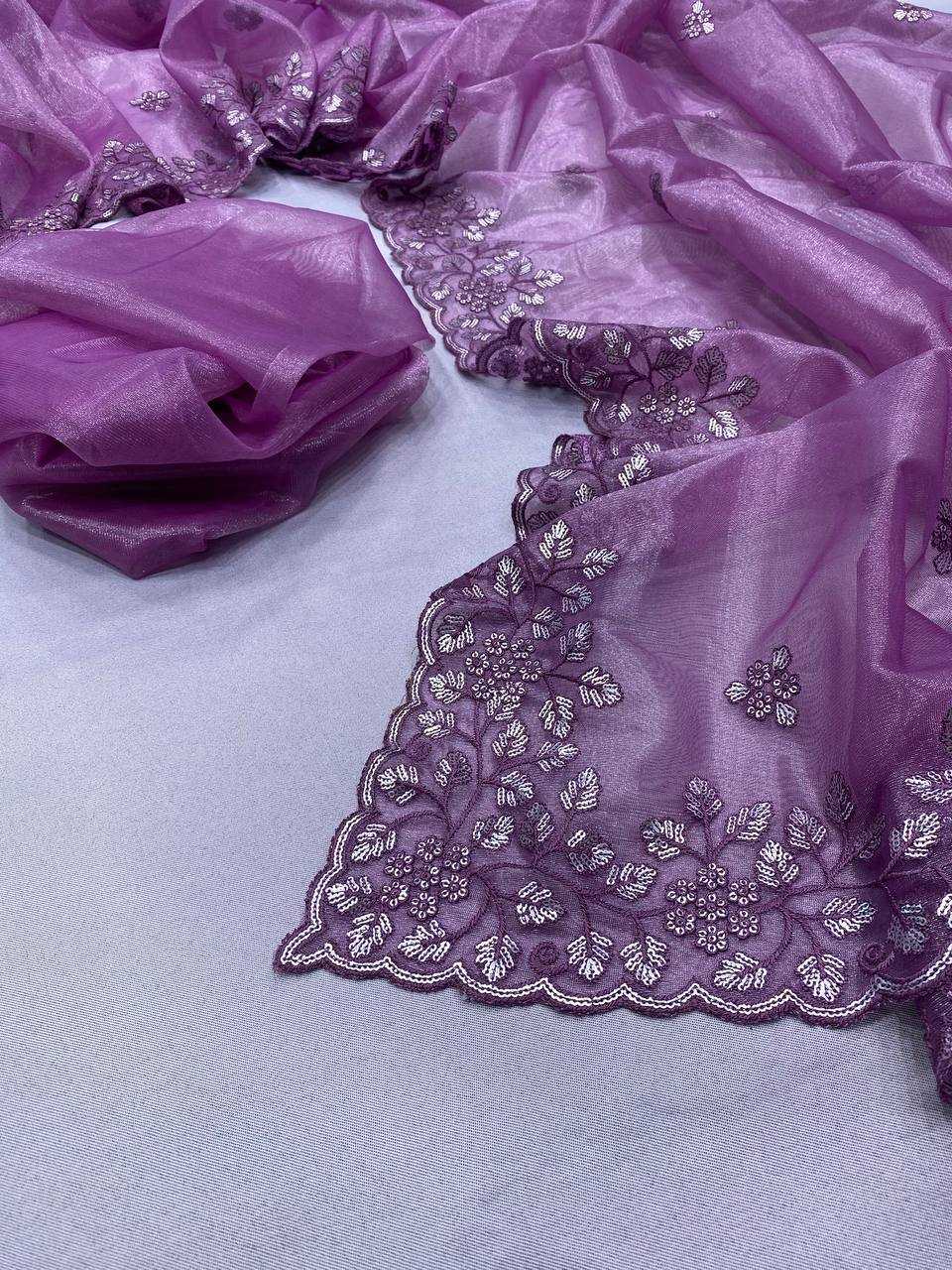 Ynf Twill Net RIN188 Maitry2 Sarees Sarees Wedding Collections Festive Collections Wholesale Net Sarees Sequin Sarees Embroidered Sarees Manufacturer