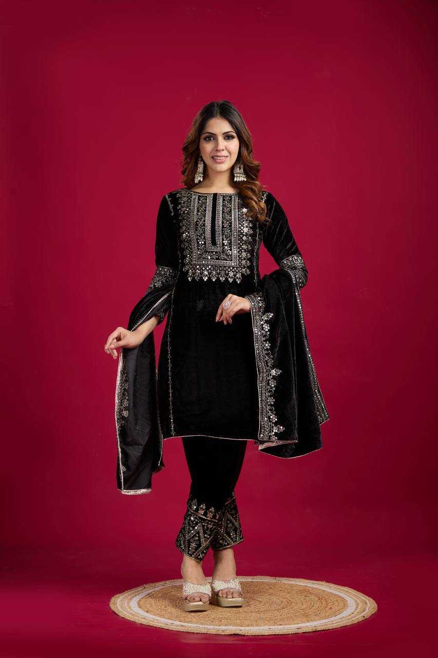 Ynf Velvet KESH123 5017 Suits & Dresses Wholesale Velvet Suits Embroidery Suits Designer Suits Manufacturer