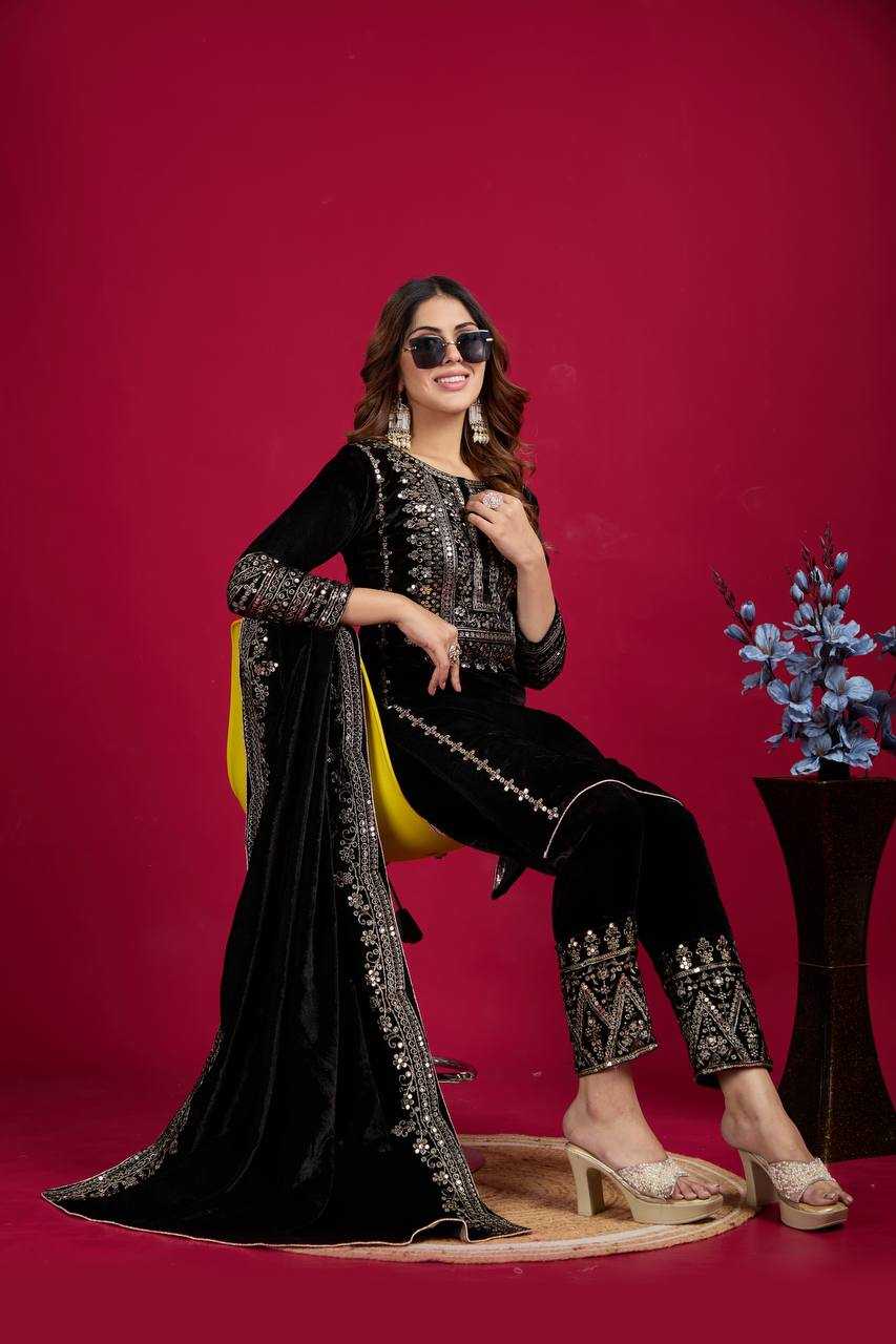 Ynf Velvet KESH123 5017 Suits & Dresses Wholesale Velvet Suits Embroidery Suits Designer Suits Manufacturer