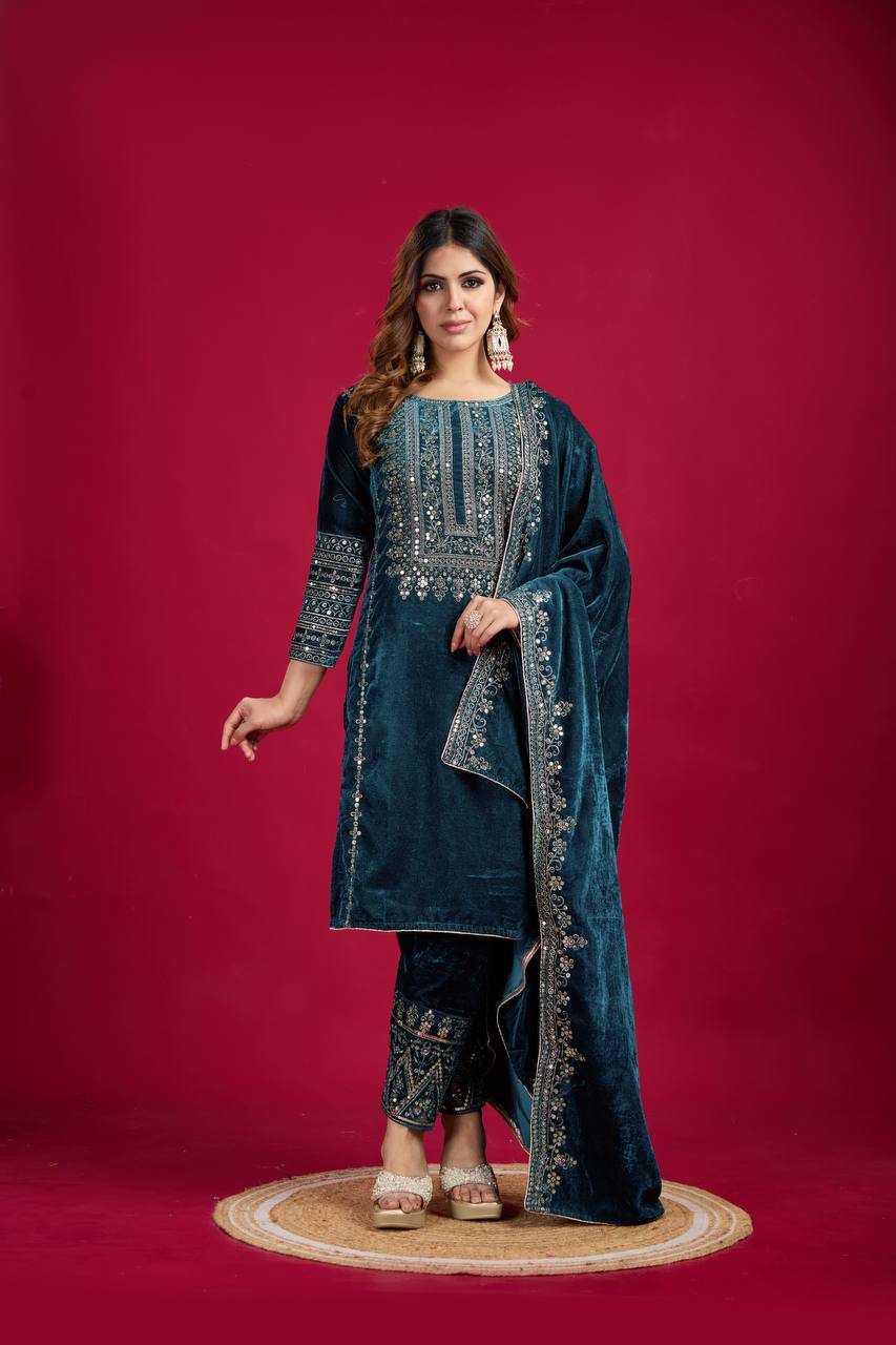 Ynf Velvet KESH123 5017 Suits & Dresses Wholesale Velvet Suits Embroidery Suits Designer Suits Manufacturer