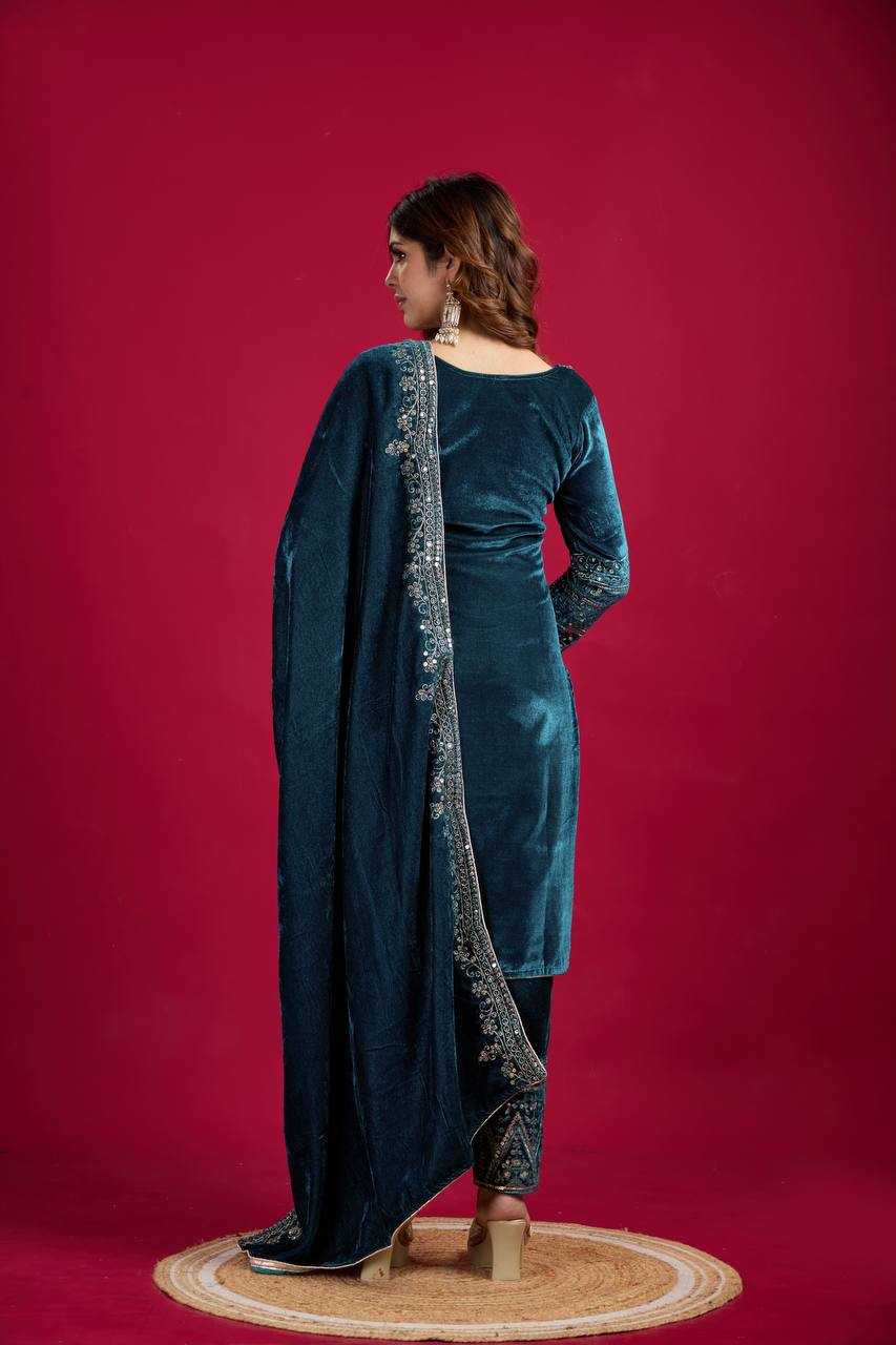 Ynf Velvet KESH123 5017 Suits & Dresses Wholesale Velvet Suits Embroidery Suits Designer Suits Manufacturer