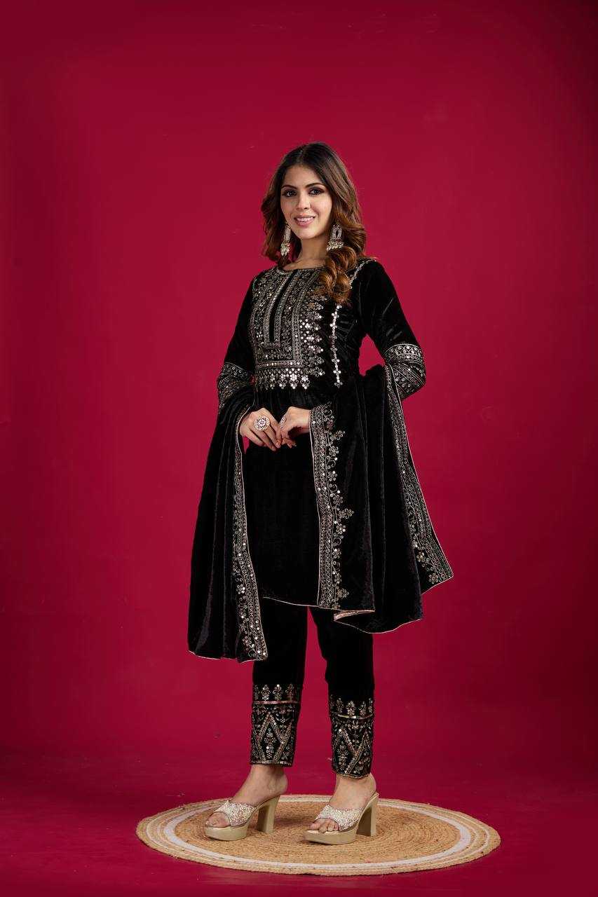 Ynf Velvet KESH123 5017 Suits & Dresses Wholesale Velvet Suits Embroidery Suits Designer Suits Manufacturer