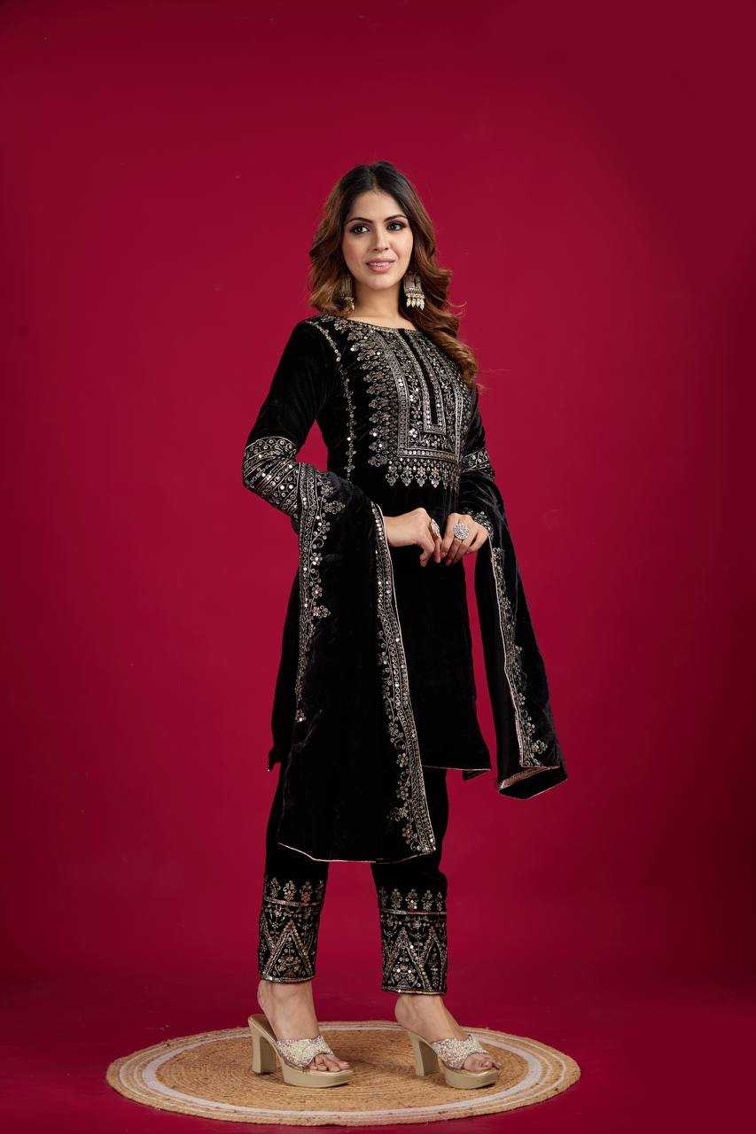 Ynf Velvet KESH123 5017 Suits & Dresses Wholesale Velvet Suits Embroidery Suits Designer Suits Manufacturer