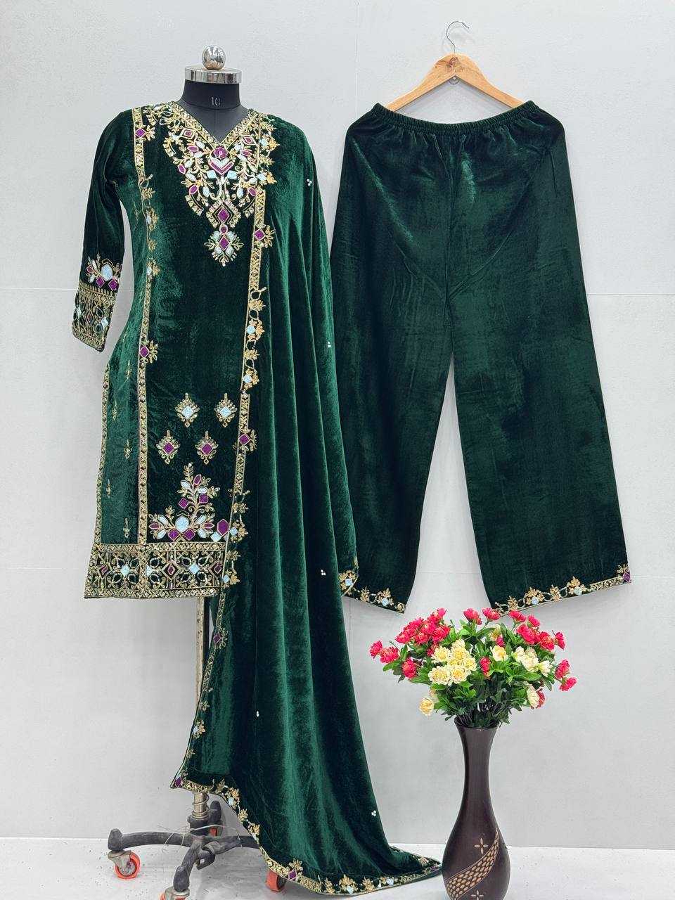 Ynf Velvet KESH139 1660 Suits & Dresses Wholesale Velvet Suits Party wear suits Designer Suits Manufacturer