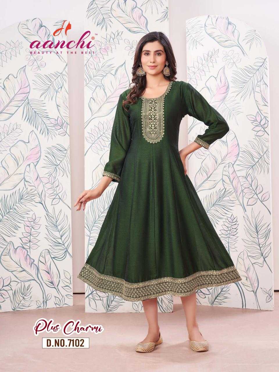 Ynf Vichitra Silk KESH443 Plus Charmi Setwise Collections Wholesale Gowns Catalogs Manufacturer