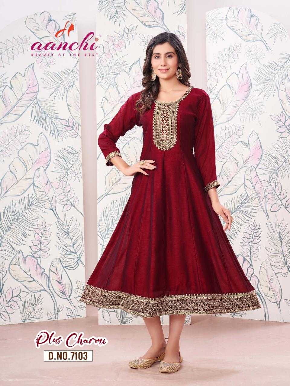 Ynf Vichitra Silk KESH443 Plus Charmi Setwise Collections Wholesale Gowns Catalogs Manufacturer