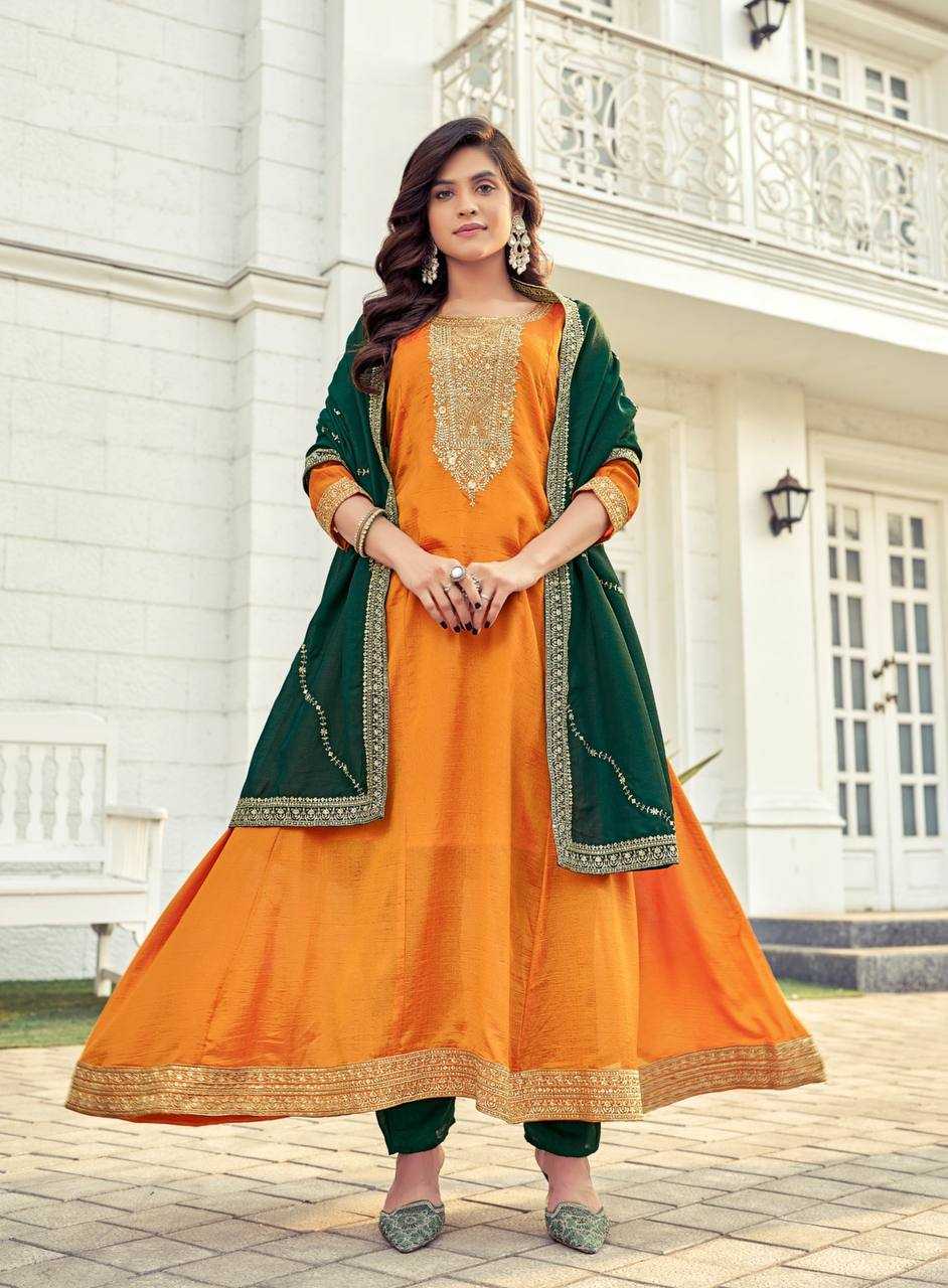 Ynf Vichitra Silk RIN125 KALINI Suits & Dresses Wedding Collections Festive Collections Wholesale Ladies Suits Embroidery Suits Wedding Outfits Manufacturer